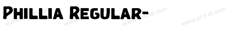 Phillia Regular字体转换 Phillia Regular字体转换